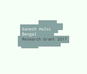 Ganesh Haloi Bengal Research Grant 2017
