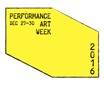 Performance Art Week 2016