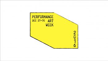 Performance Art Week 2016